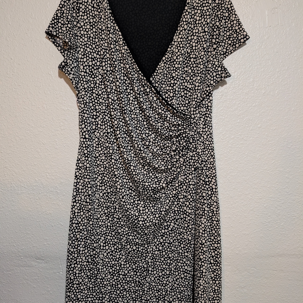 The Limited Black and White Backless Dress